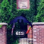 The gates to DKE's Shant at the University of Michigan